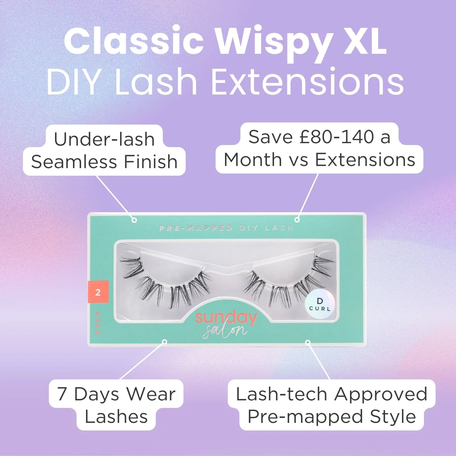 Classic Wispy XL Pre-mapped Cluster Lashes - Image 3